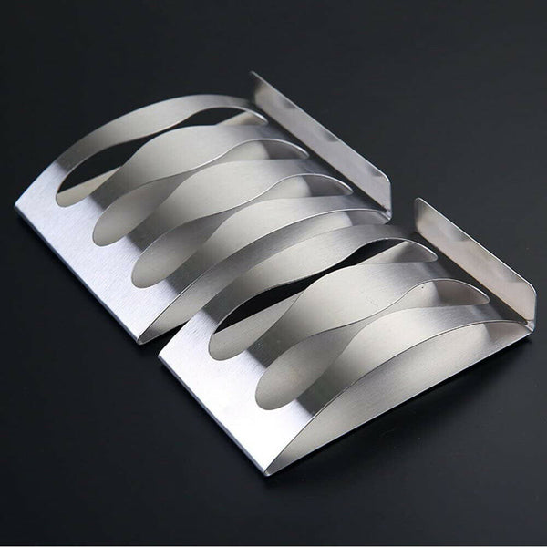 Toothbrush Wall Mount Holder Stainless Steel Suction Cups Bathroom Organizer - Lets Party