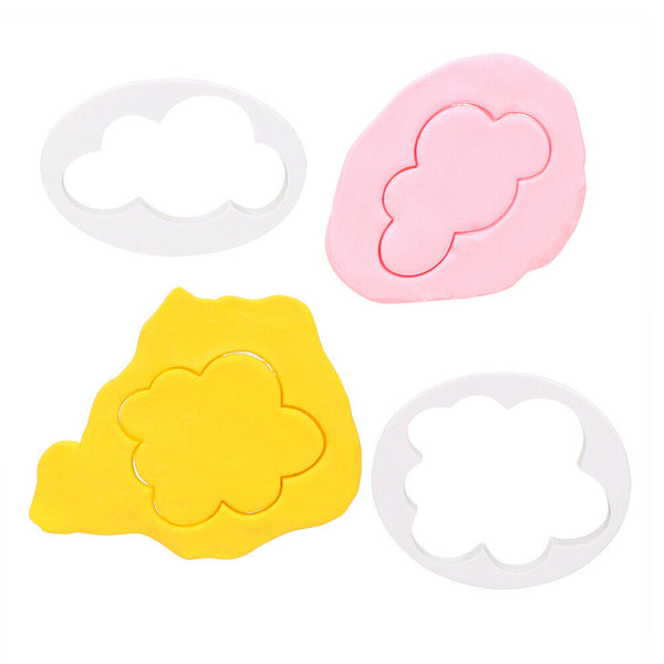 5 Pcs Clouds Cookie Cutters Baking Decorating Mold Fondant Biscuit Cutters Tool - Lets Party
