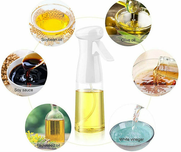 Oil Sprayer Mister 210 ML Spray Bottle Refillable Oil Dispenser Cooking BBQ Tool - Lets Party