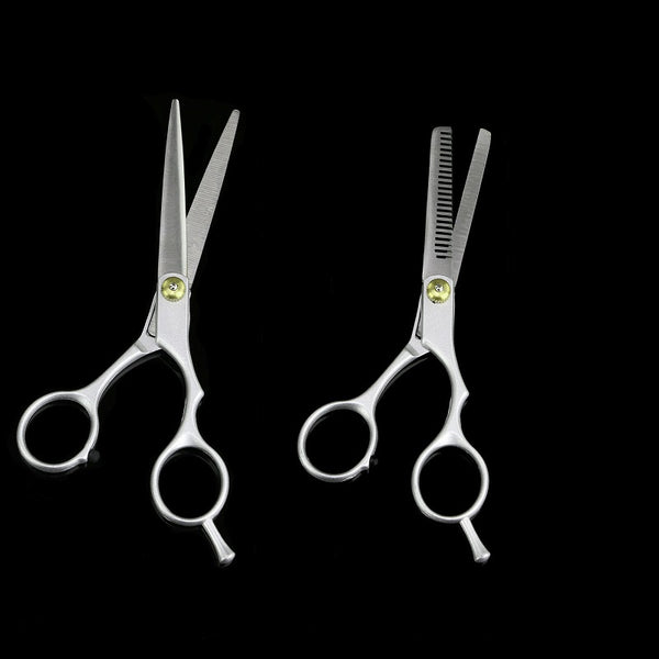 2 pcs 6'' Barber Shears Hair Cutting Thinning Scissors Professional Salon Set - Lets Party