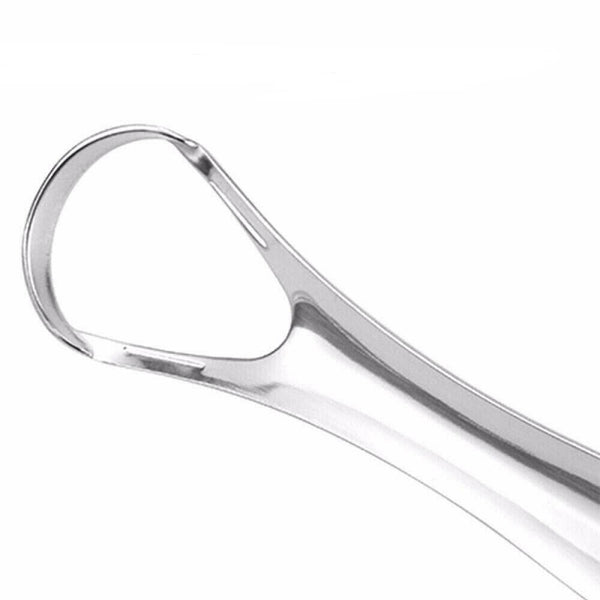 Stainless Steel Tongue Tounge Cleaner Scraper Dental Care Oral Hygiene Mouth Kit - Lets Party