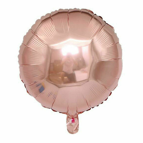 45cm Rose Gold Foil Balloons Heart Star Wedding Birthday Party Helium Balloon  - Lets Party