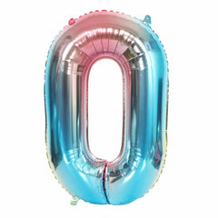 81cm Iridescent Rainbow Foil Balloons 32" Number Wedding Birthday Party Balloon