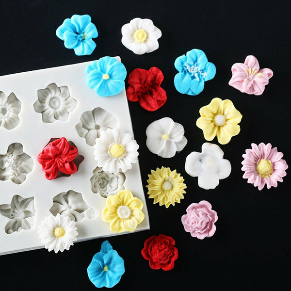 3D Silicone Flower | Fondant Lace Flower | Sugarcraft Cake Decor | Baking Mold
