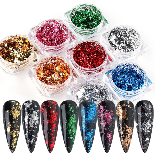 Nail Chrome Mirror Effect Powder HIGH Pigment Glitter Dust Manicure Nail Art AU - Lets Party