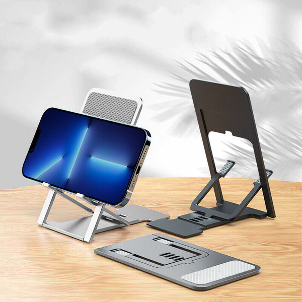 Folding Desk Mobile Phone Stand Mount Holder For iPhone iPad Tablet Adjustable