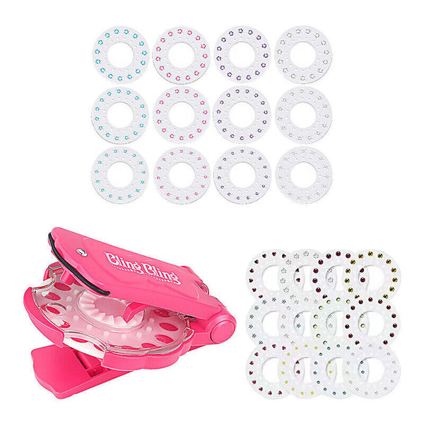 Diamond Hair Sparkle Stapler Machine Tools Kit Gems for Shirt Decor Girls AUS