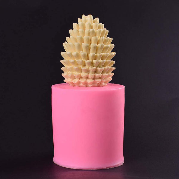 3D Christmas Pine Cone Silicone Candle Molds Beeswax Candle Making Moulds DIY AU