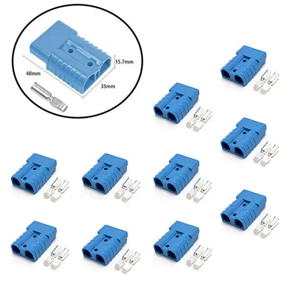 12 Sets Connectors Anderson Style Plug Power Tool 50AMP Solar Caravan 6AWG BLUE