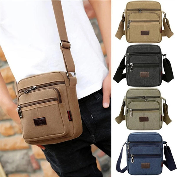 Retro Men's Canvas Shoulder Messenger Bag Crossbody Satchel Travel Man's Bags AU