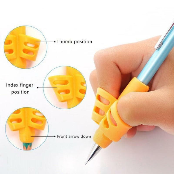 3Pcs Set Children Pencil Holder Pen Writing Aid Grip Posture Tools Correction AU