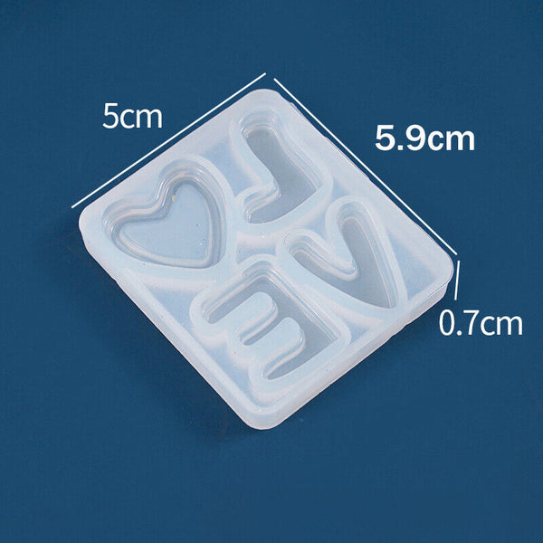 Resin Casting Making Jewelry Mold LOVE Sign Epoxy Mould DIY Craft Tool Silicone