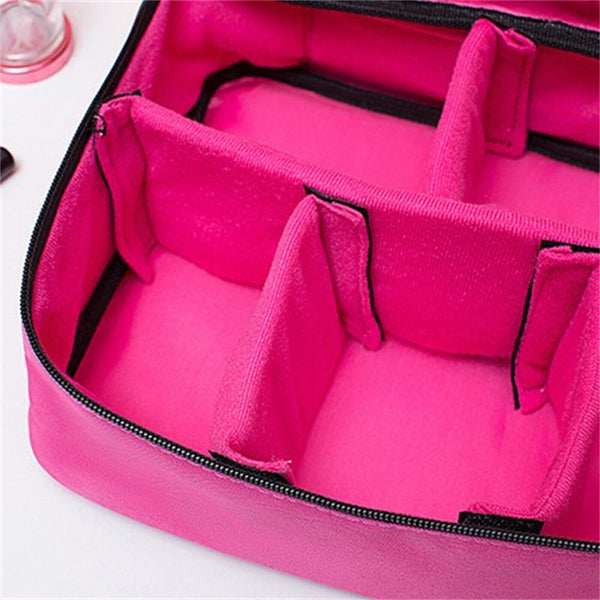 Professional Makeup Bag Portable Cosmetic Brush Organize Case Storage Box Travel