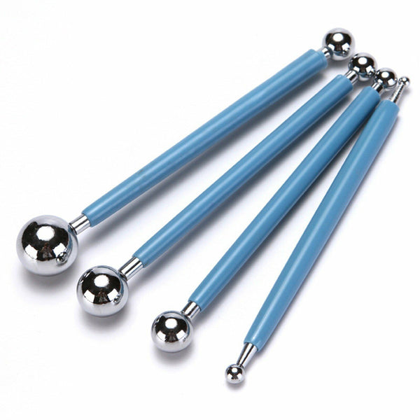 4PCS Ball Modelling Wedding Fondant Cake Flower Modelling Decorating Cutter Tool