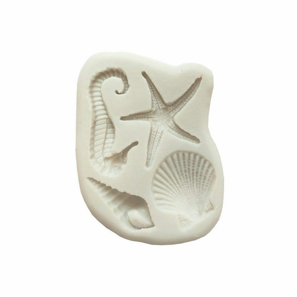 Sea Beach Nautical Animals Mermaid Silicone Fondant & Chocolate Mould Mold