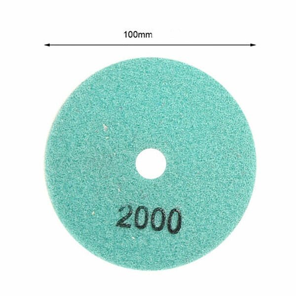 10PCS Diamond Polishing Pads Wet Dry Set for Granite Stone Concrete Marble AU