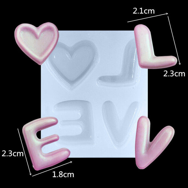 Resin Casting Making Jewelry Mold LOVE Sign Epoxy Mould DIY Craft Tool Silicone