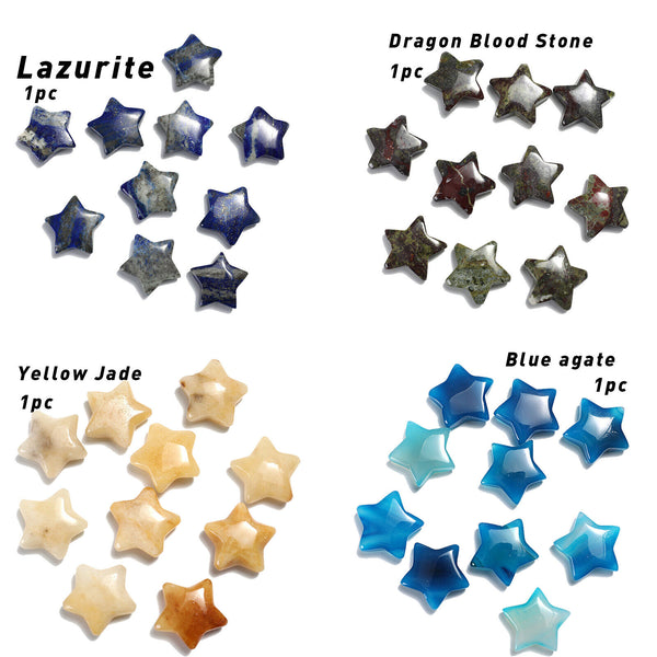 Natural Crystal Quartz Carved Worry Gemstone Healing Stone Mixed DIY Crafts Jewe