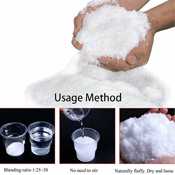 Instant Artificial Snow Powder Magic Snow Christmas Decoration Xmas AU