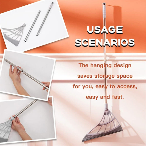 Multi function Magic Broom Sweeper Mop Wiper Scraper Dust Floor Rubber Cleaning