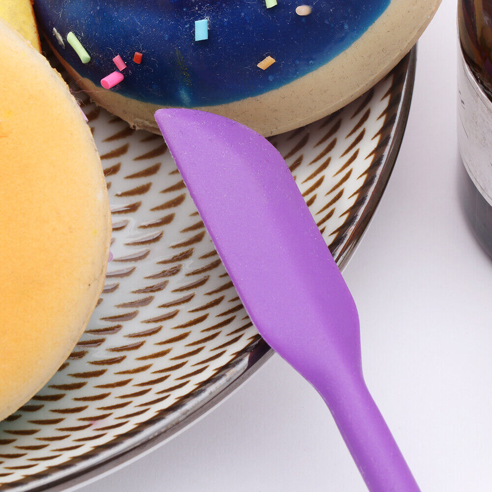 Silicone Mini Spatula Jar Scraper Scoop Tip Long Double Headed Cosmetic Spoon AU