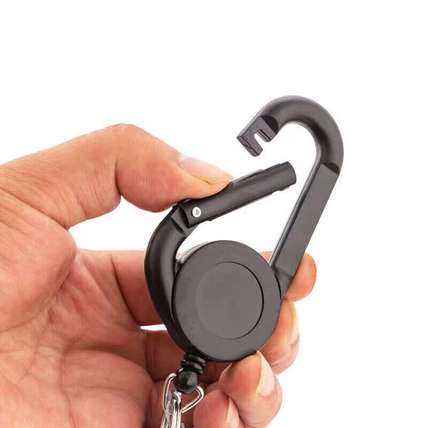 2PCS Retractable Badge Holder Security ID Pull Key Tag Clip Doctor Card Holders