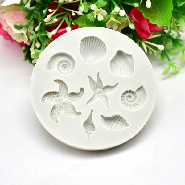 Sea Beach Nautical Animals Mermaid Silicone Fondant & Chocolate Mould Mold