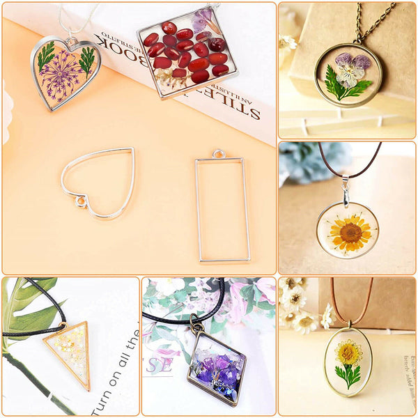 30-300X/set Open Bezel Pendants Charm Resin Molds for Jewelry Findings DIY Frame