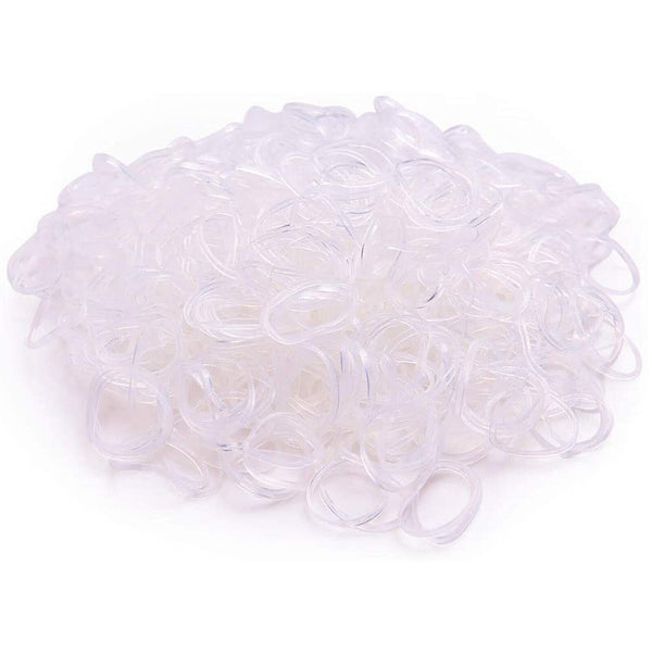 Transparent Ponytail Holder Elastic Rubber Band Hair Ties Ropes Ring