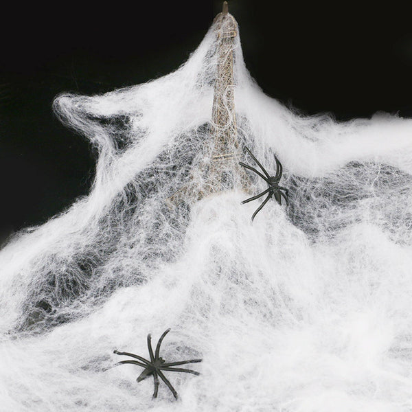 Giant Spider Web Net Halloween Props Haunted House Prop Indoor Outdoor Black AU