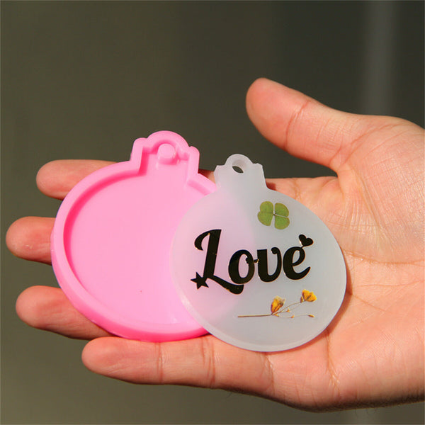 Christmas Bauble Silicone Mould Resin Mold Plain Round Circle DIY Crafts