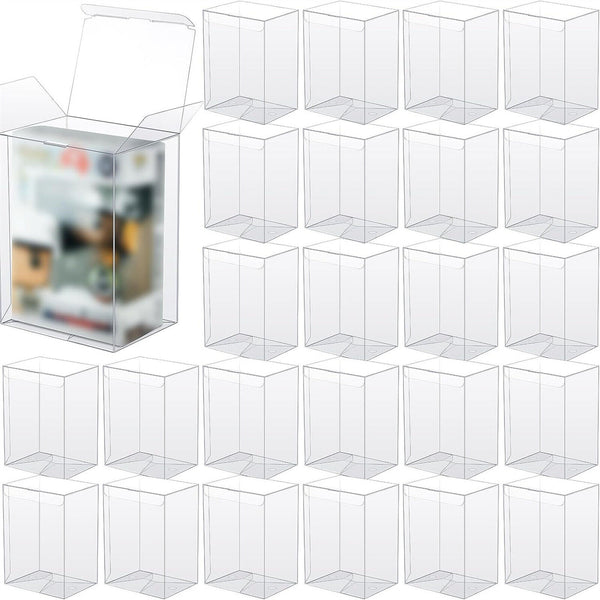 10PCS 4In Vinyl Protector Box Acid Free Plastic Seal Display Case Game Cover Box