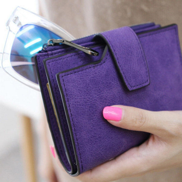 Wallet Short Small Coin Purse Ladies Folding Card Holder PU Leather for Women AU