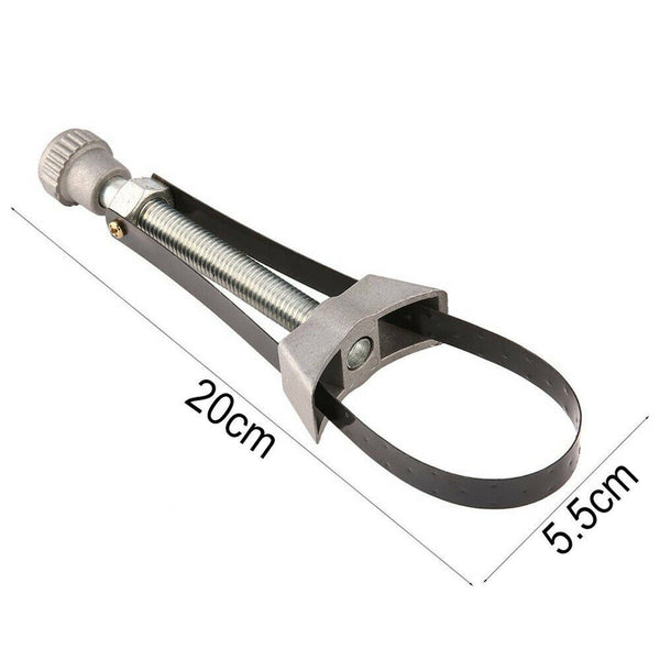 60-120mm Oil Filter Removal Tool Adjustable Aluminium Strap Wrench Car Wrench