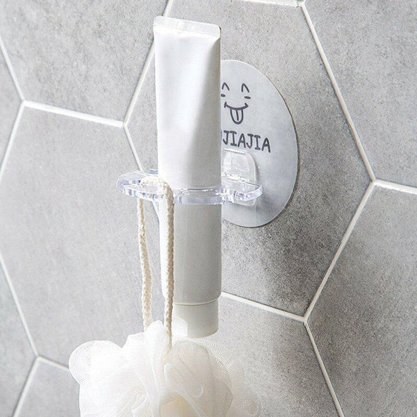 3X Toothbrush Holder Shaver Storage Rack Strong Suction Bathroom Organizer Wall