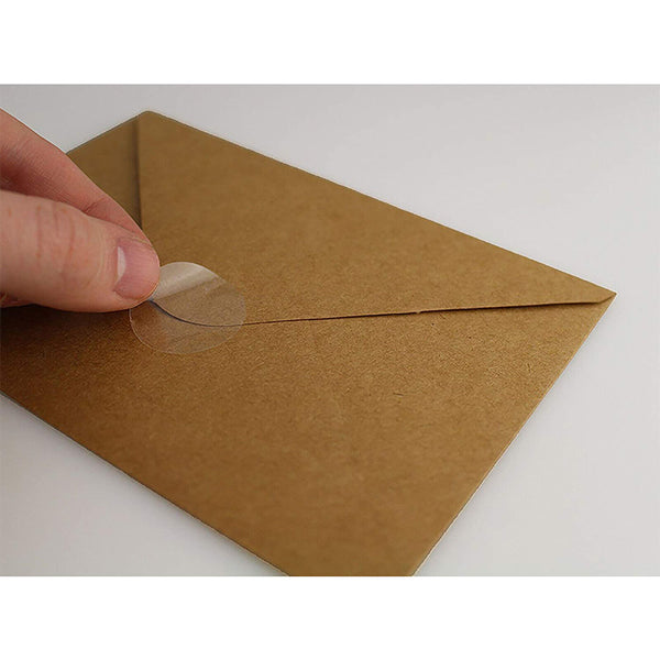 Clear Round Stickers Transparent Circle Adhesive Sticker Sticky Dot Seal Tape AU