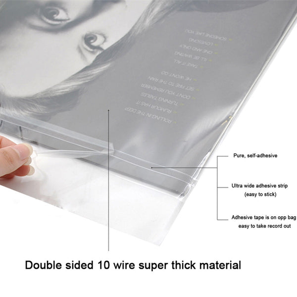 PREMIUM 100X CD DVD Clear Plastic Sleeves + Sleeve Flap Hold 1 Disc Storage AU