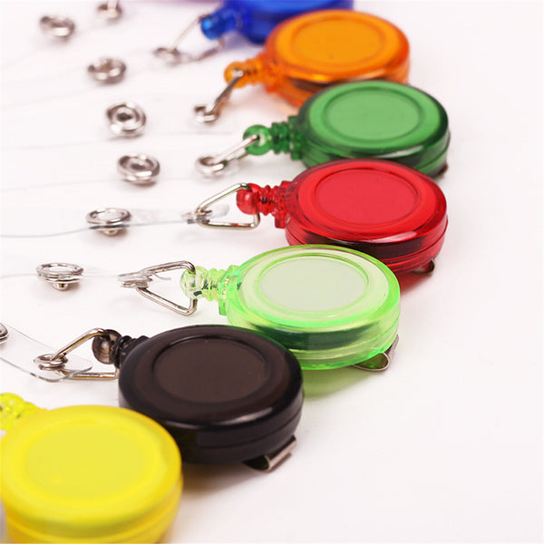 ❤️3PCS Retractable Badge Holder Reel Swipe Card Security ID Pull Key Tag Clip AU