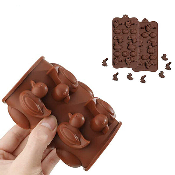 Bunny Egg Easter Chocolate Cake ice Cube Cookie Silicone Mold Mould Duck Tray