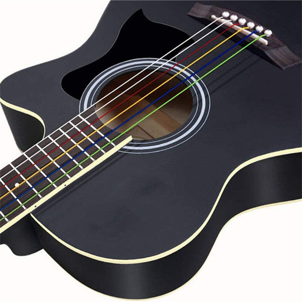 6PCS Acoustic Music Guitar Strings Steel Premium Light Universal Guitar Picks AU