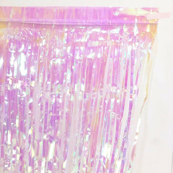 Metallic Tinsel Curtain Foil 2m 3m Backdrop HenParty Birthday Wedding Decoration