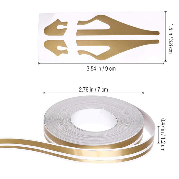 2Rolls Double Pin Car Pinstriping Decal Self Adhesive Tape Vinyl Sticker 2/4 mm