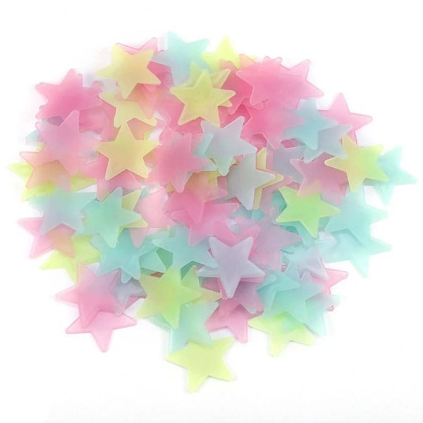 Wall Stickers Luminous Stars Moon Glow In The Dark Nursery Kids Room