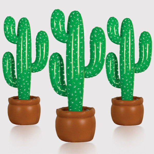 Cactus Decorations Party Mexican Cowboy Supplies Prop Inflatable Blow Up Western