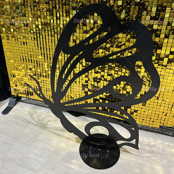 120cm Metal Butterfly Backdrop Stands Heavy Duty Party Props Decoration Wedding