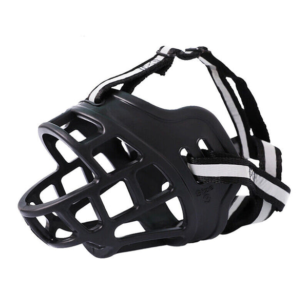 6 Sizes Adjustable Pet Dog No Bite Silicone Basket Muzzle Cage Mouth Mesh Cover