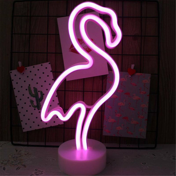 Led Neon Signs Light Christmas Wedding Decor Table Lamp Battery Powered Bar Pub