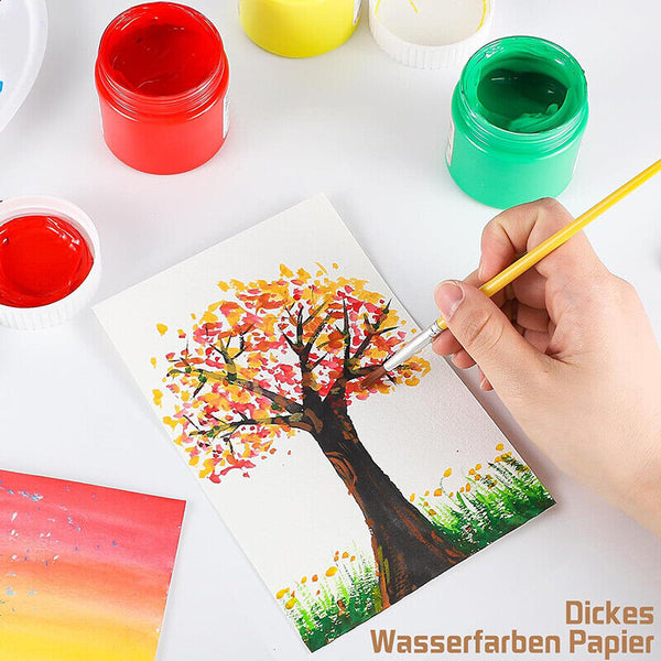 30 Sheets A5 Watercolour Papers 100% Cotton 160gsm Artists' Quality Cold Pressed