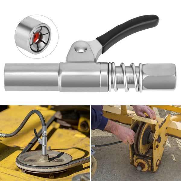 Grease Coupler Quick Release Grease Gun Coupler 30cm Hose NPTI/8 10000PSI AU
