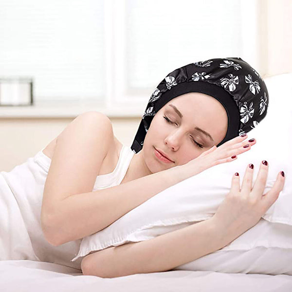 Satin Silk Bonnet Sleep Cap Head Cover Turban Wrap Long Hair Sock Hair Sleep Cap